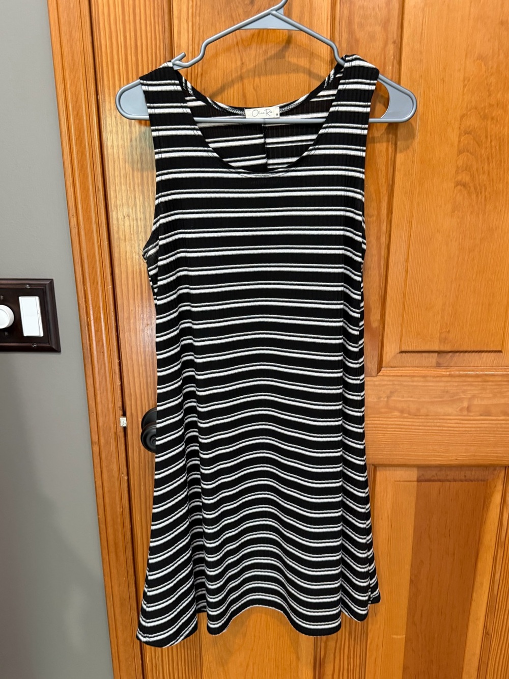 Striped tank dress- size large